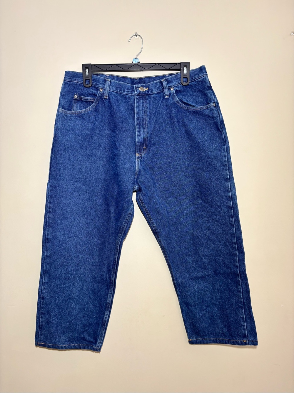 Wrangler Men’s Relaxed Fit Jeans 9760WDR 40x30 Dark Rinse 100% Cotton